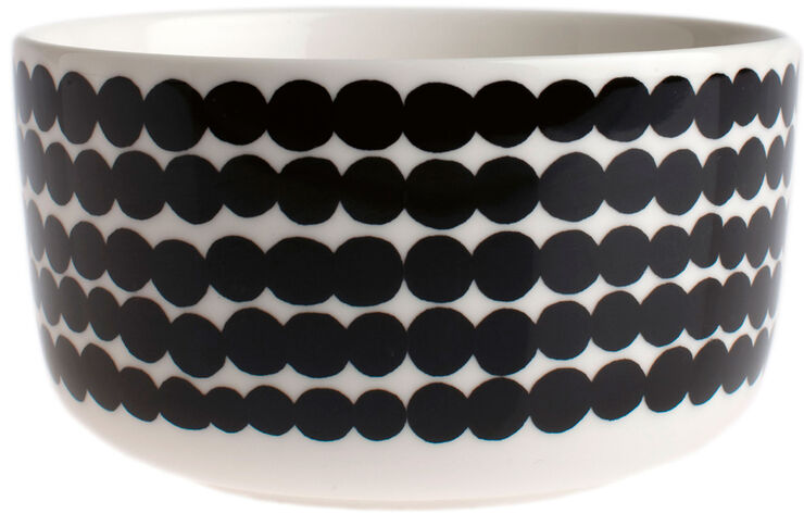 Marimekko Siirtolapuutarha skål Hvid, sort