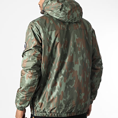 Veste Outdoor A Capuche Monterini SHK08149 Vert Kaki Camouflage