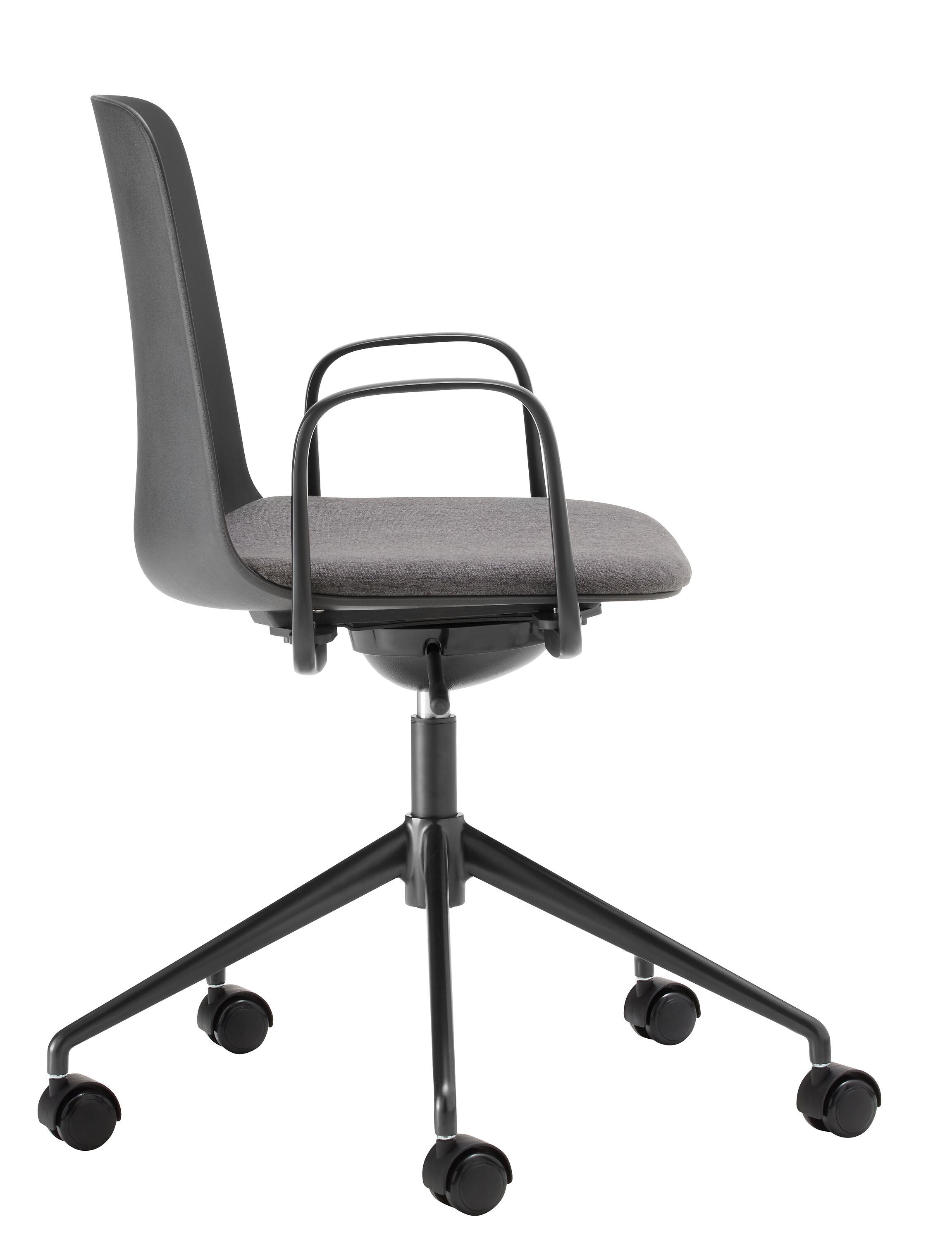 MUSK Bürostuhl - Schwarz / B: 65.5 cm x T: 65.5 cm x H: 84.5 cm