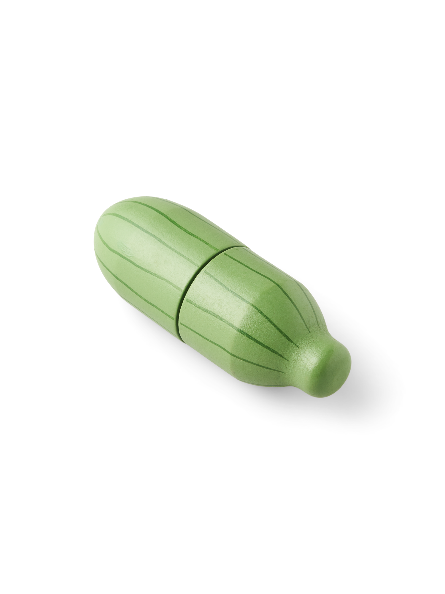 Legetøjsagurk i træ | Poppeltræ. 10 cm. | Sage Green, Green