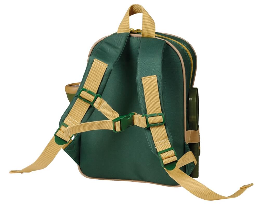 SCOUT Entdecker-Rucksack, 5-teilig, inklusive Lupe, Taschenlampe, Fernglas und Kompass