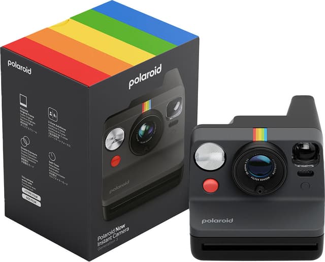 Polaroid Now Gen. 3 instantkamera (sort)