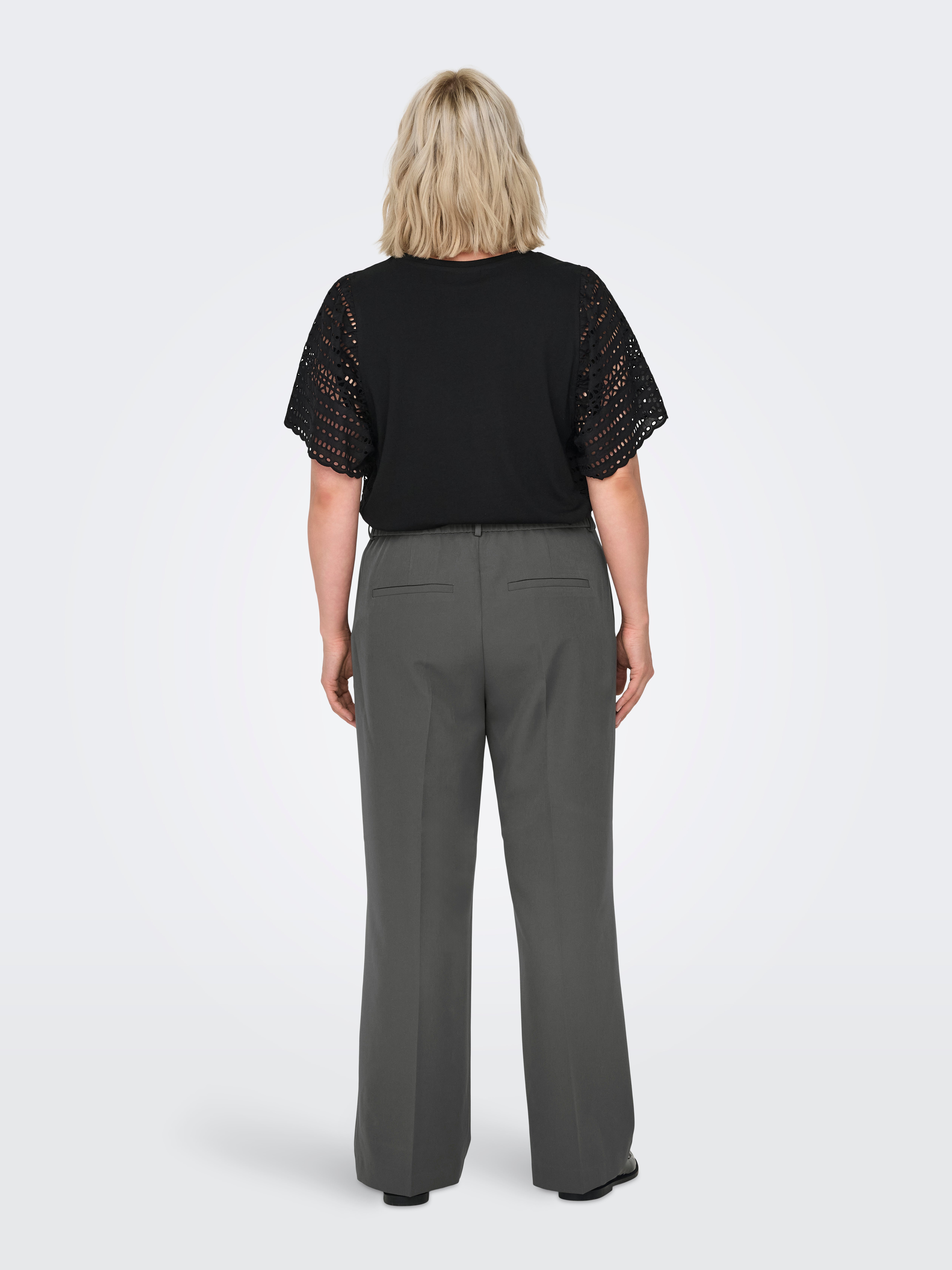CARBERRY Hohe Taille Weiter Beinschnitt Hose Magnet