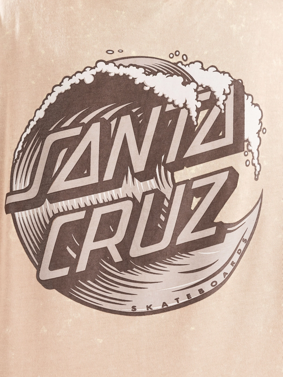 Santa Cruz BT Tonal Wave Dot T-Shirt taupe