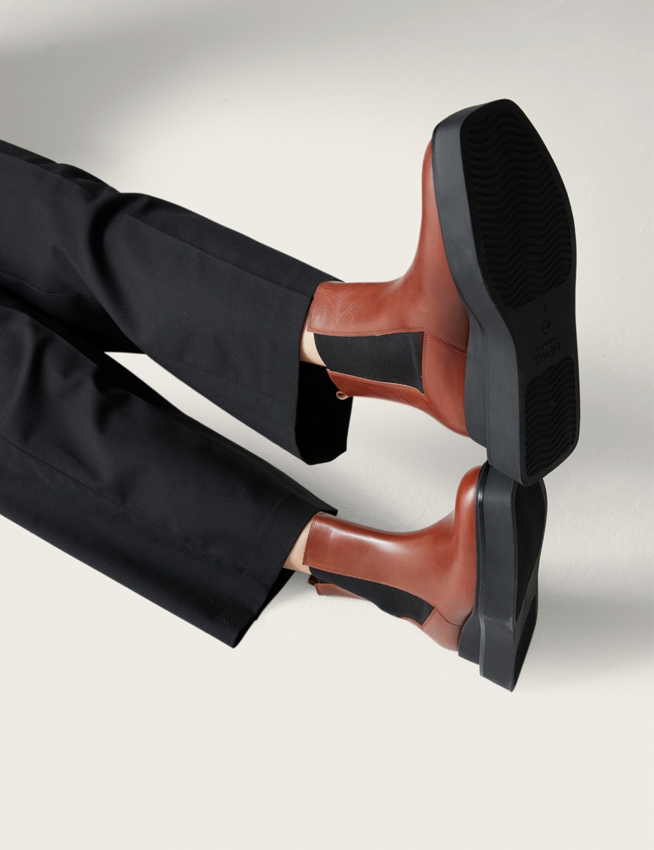 Glattleder Chelsea Boot