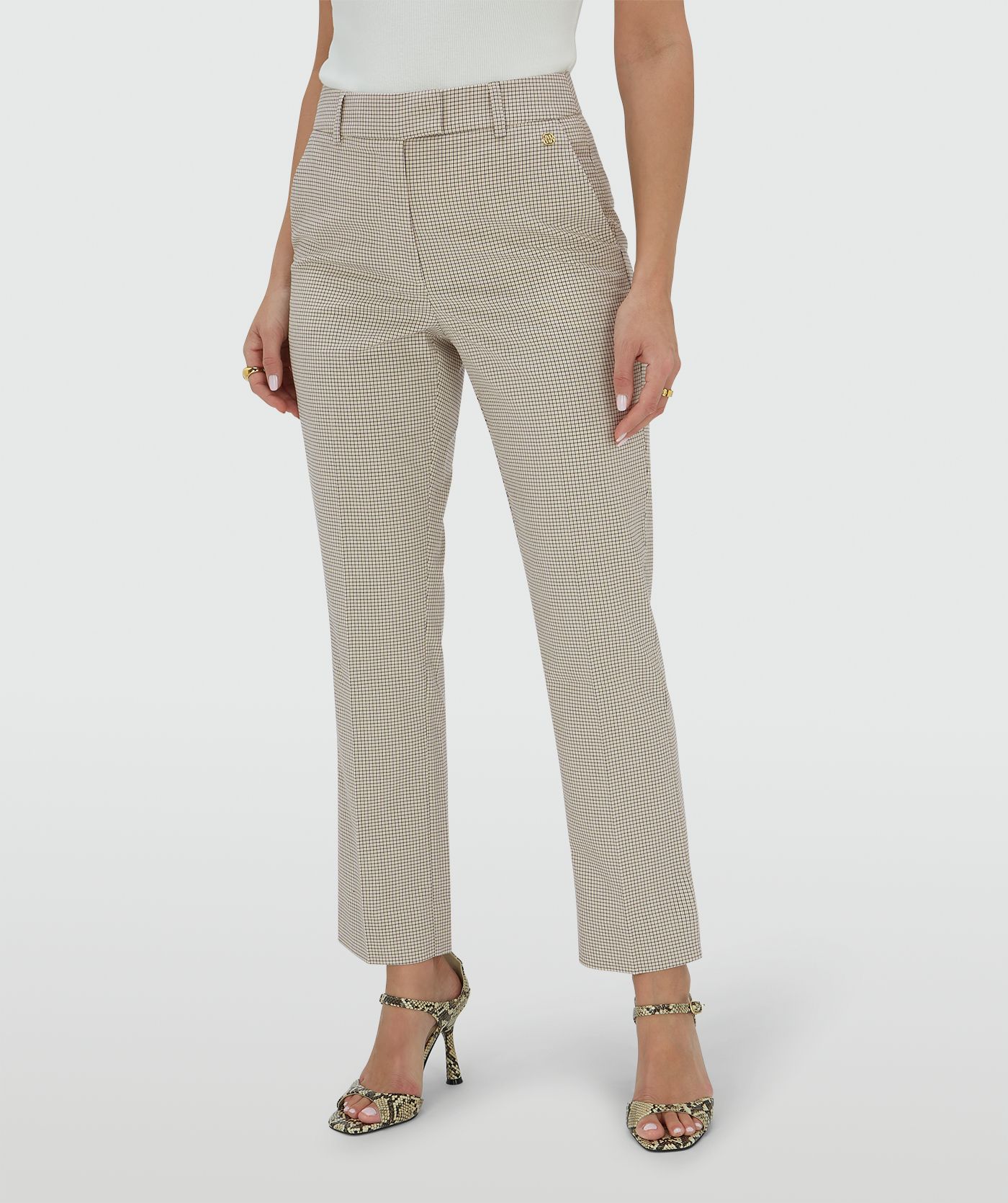 JV-RYKER mid rise pantalon - stone check