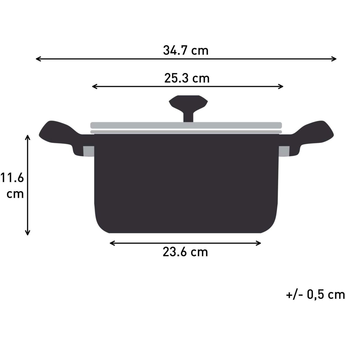 Nordica gryte med dampinnsats 4,8 liter, rustfritt stål