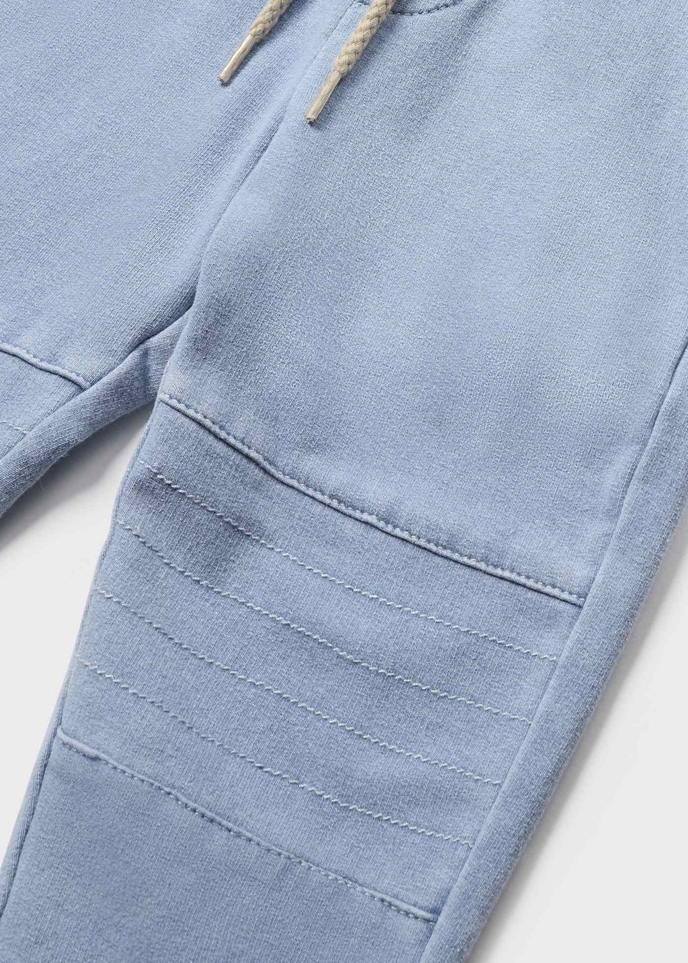 Calça de moletom de algodão sustentável para bebê
