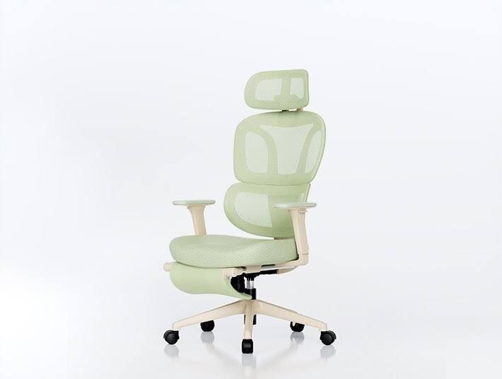 FlexiSpot Bürostuhl mit frischem Design BS5, Wolkenähnlicher Komfort, mit Fußstütze, Grün