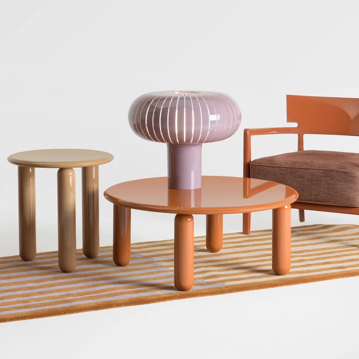 Kartell - Teresa Tischleuchte, burgunderrot