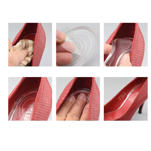 Herre Model Silikone Invisible Heightening indlægssåler 1 Par Gennemsigtig Inner height increase: 2 cm