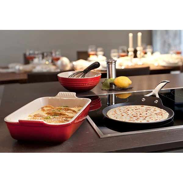 Plat rectangulaire en céramique émaillée 32 cm Cerise Le Creuset