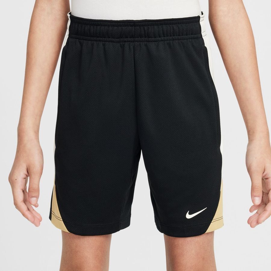 Nike Short d'Entraînement Dri-FIT Strike - Noir/Blanc/Or Enfant