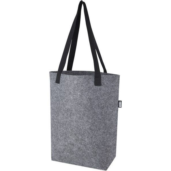 EgotierPro 120662 - Sac Cabas en Feutre Recyclé GRS avec Fond Large 12L