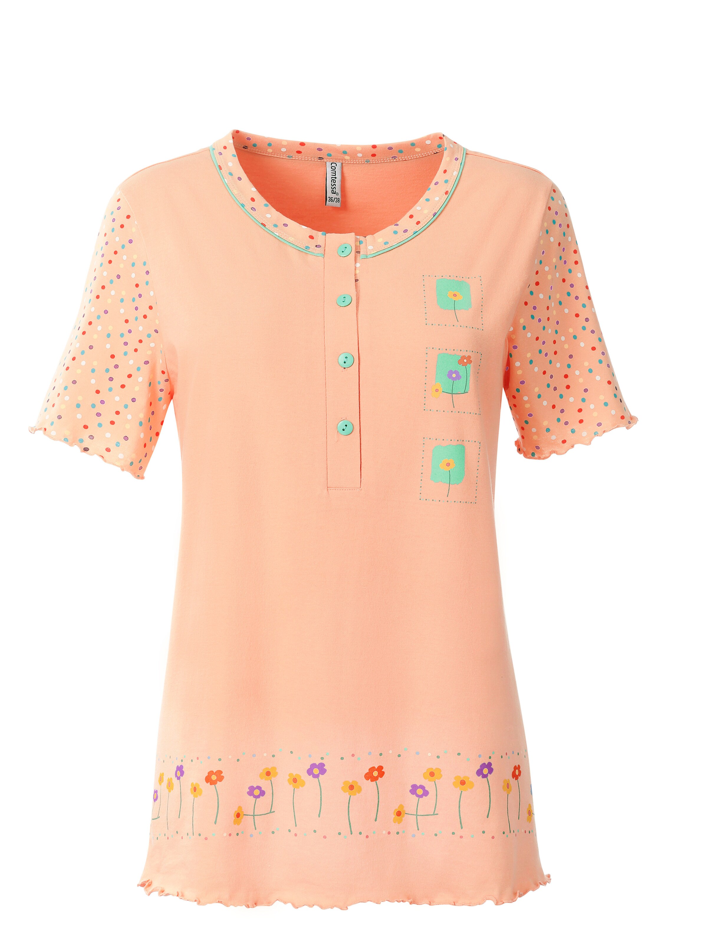 Comtessa Schlafanzüge in apricot + gelb