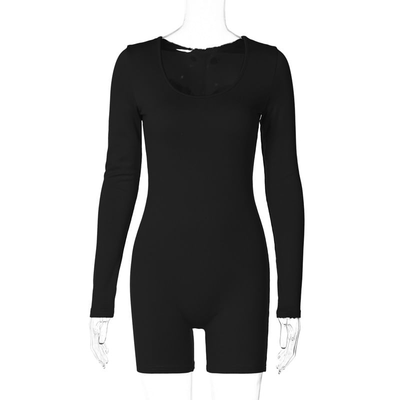 pitaluka - Romper met lange mouwen en ronde hals
