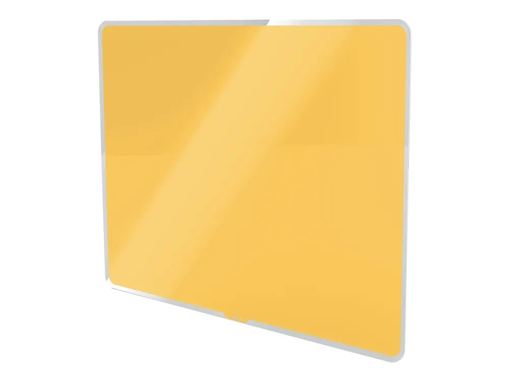 Whiteboard glastavle Leitz Cosy 80x60 cm gul magnetisk