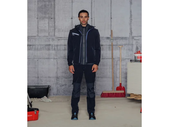 Softshell de travail Stretch Evolution Würth MODYF Bleue Royale