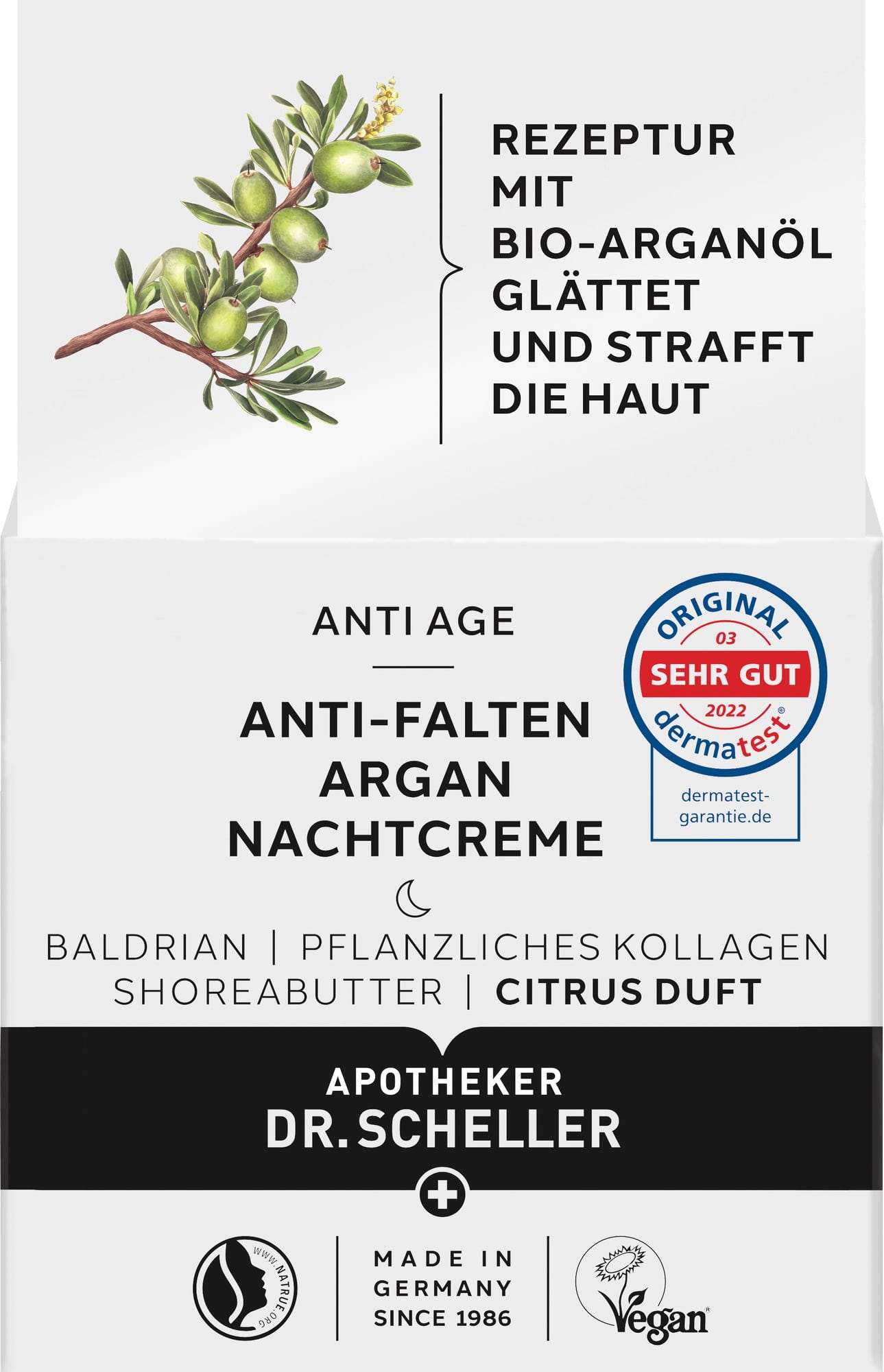 Dr. Scheller  Anti-Falten Argan Nachtcreme, 50 ml