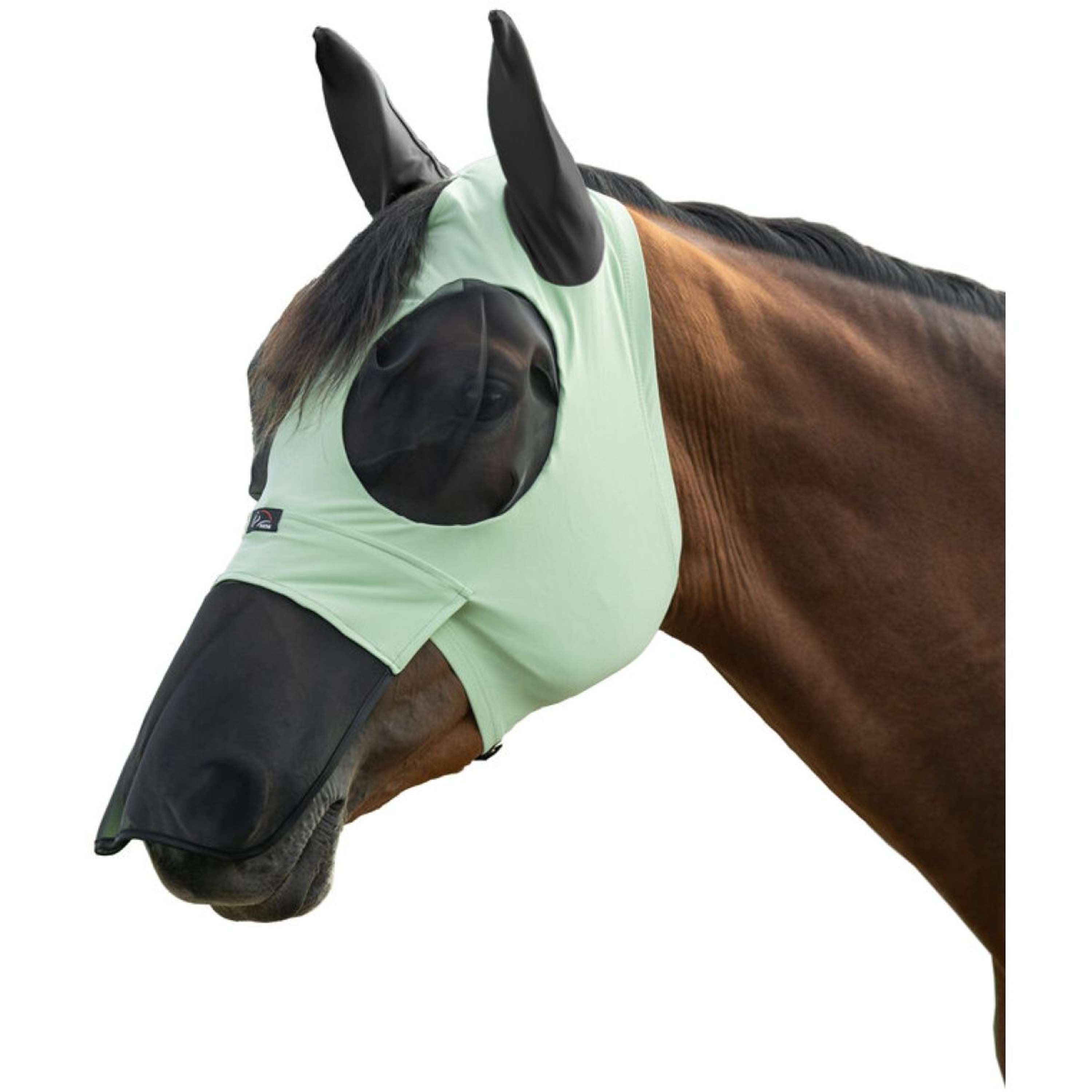 HKM Vliegenmasker Elastic Met Neusnetje Jade