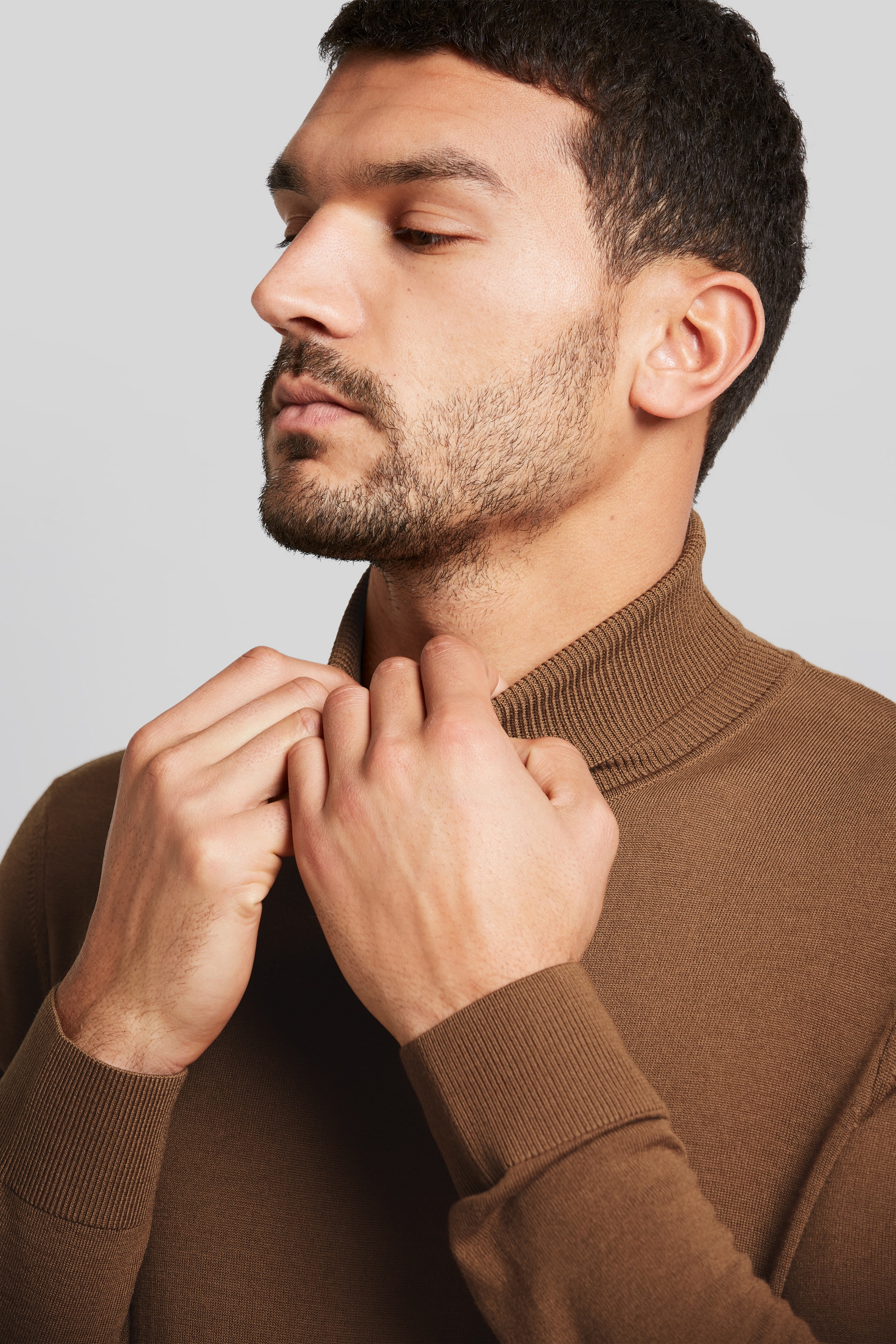 bugatti Rollkragenpullover , aus 100 % Merinowolle