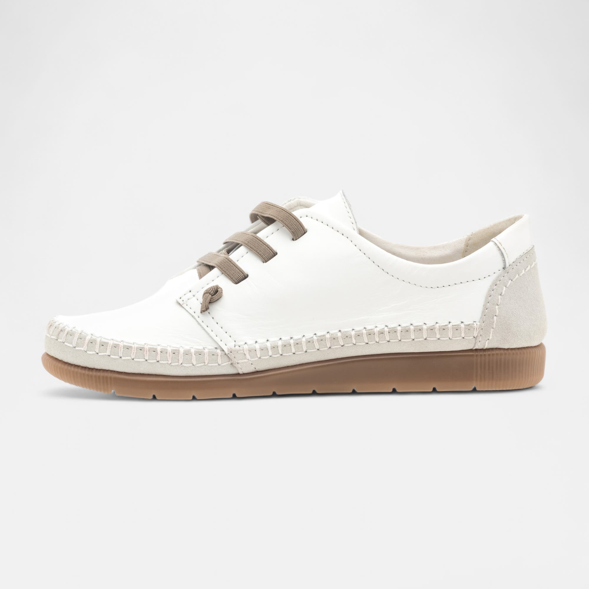 Baskets basses Femme en cuir blanc