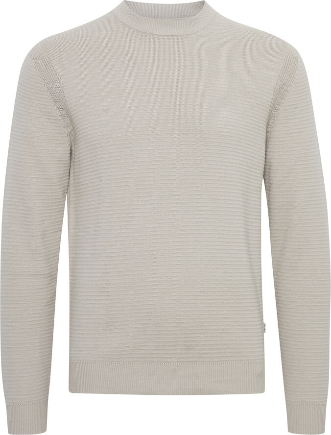 Casual Friday CFKARL 0065 structured crew neck kn Chateau gray