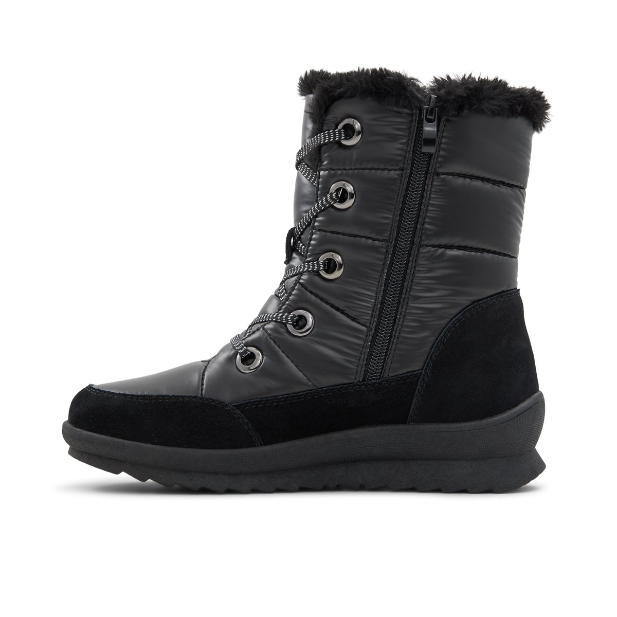 BANFF TRAIL-Froreri-Bottillon d'hiver - Talon plat - Noir