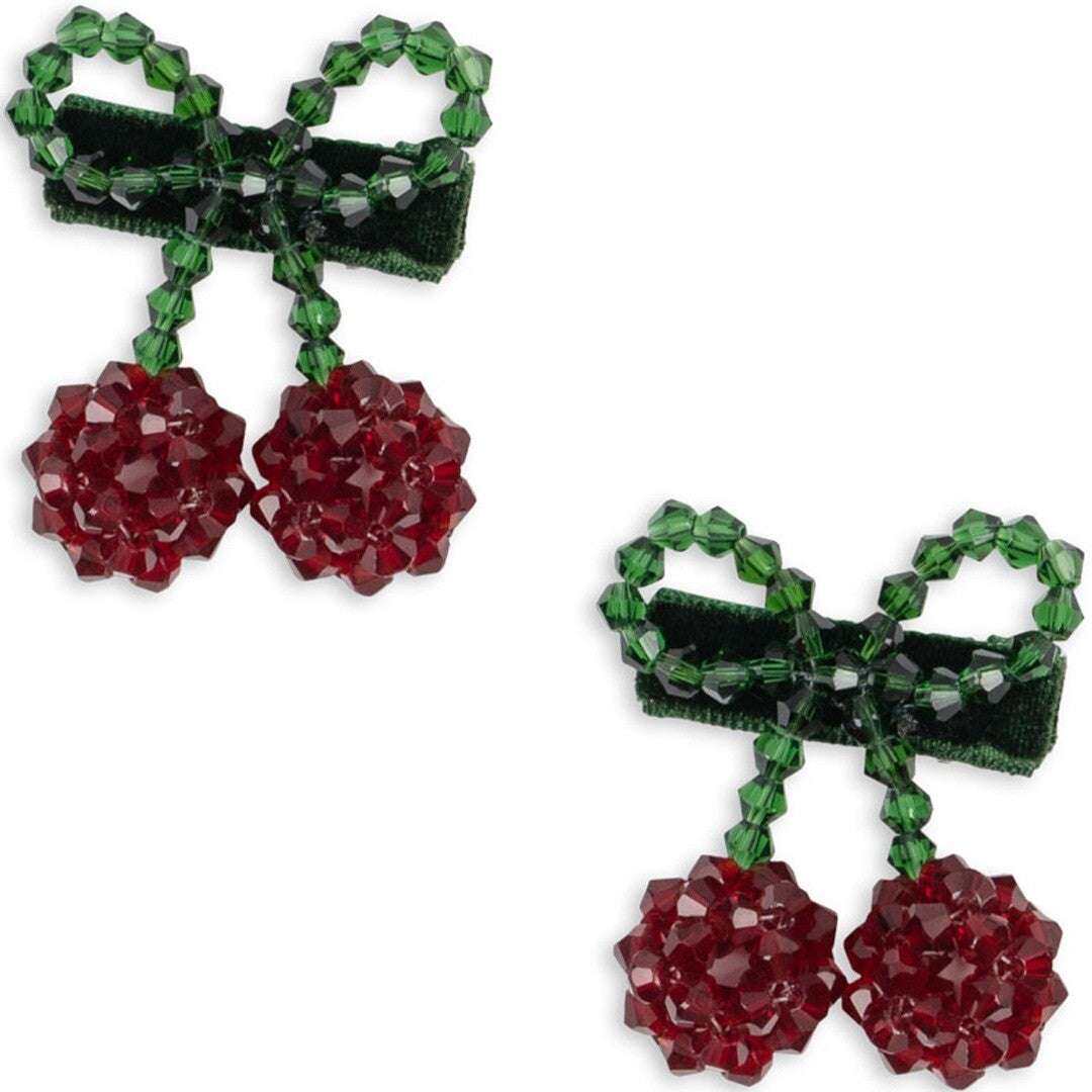 Konges sløjd haarclip cherry bow - 2st