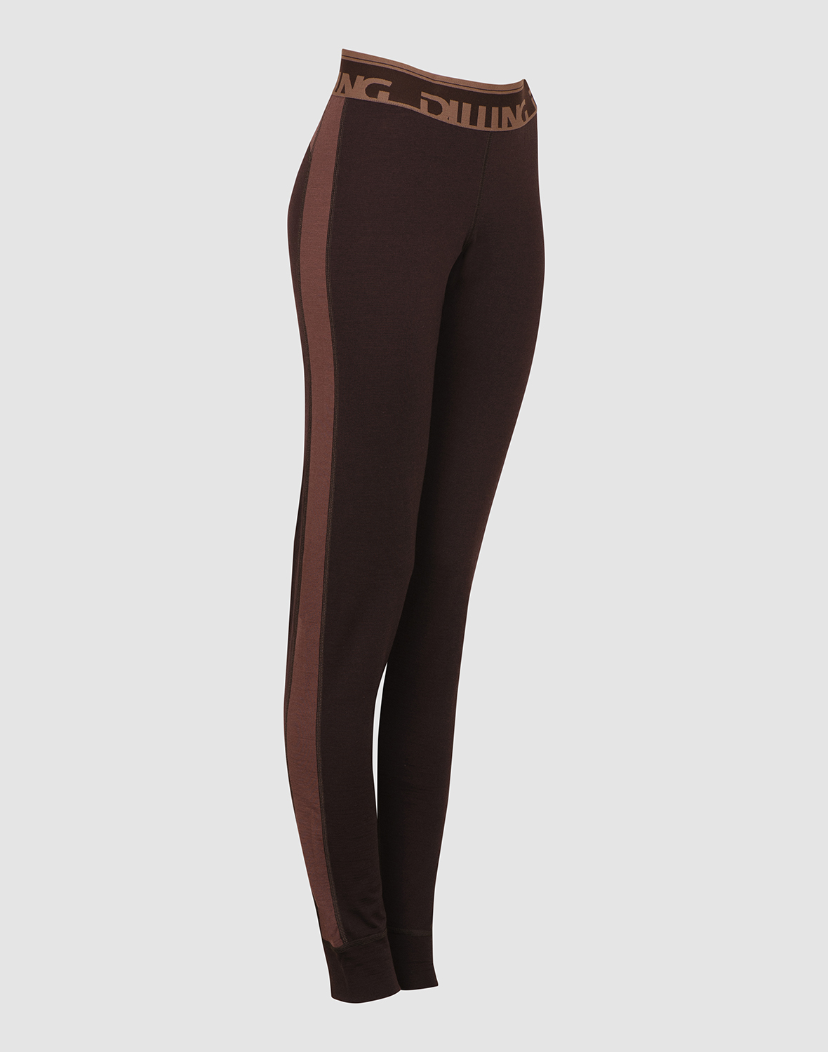 Legging van merinowol voor dames in Jadegroen