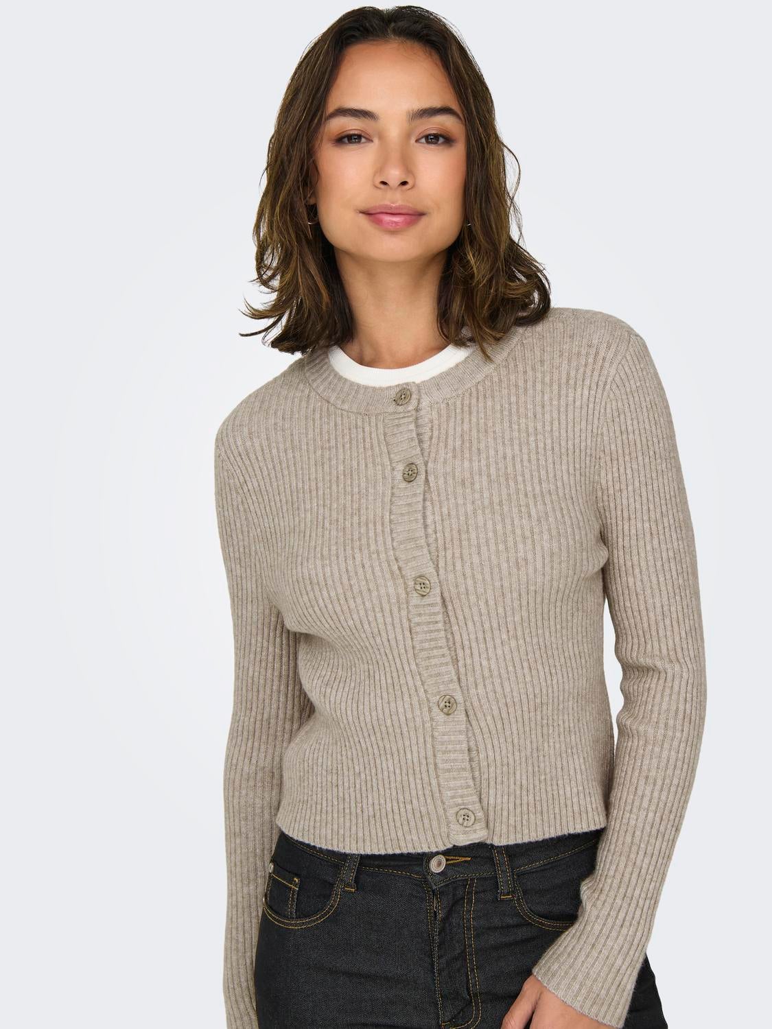 ONLKATIA Strickjacke Mocha Meringue