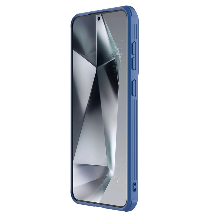 Samsung Galaxy S25 Schutz Hülle Cam-Slider Kameraschutz - Blau
