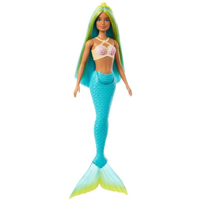 Barbie - Meerjungfrau Puppe - blaue Schwanzflosse