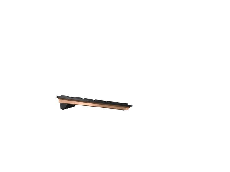 Cherry Tastatur-Maus-Set DW 9100 Slim Schwarz / Bronze Hochwertiges und kabelloses Desktop-Set mit elegantem Deisgn