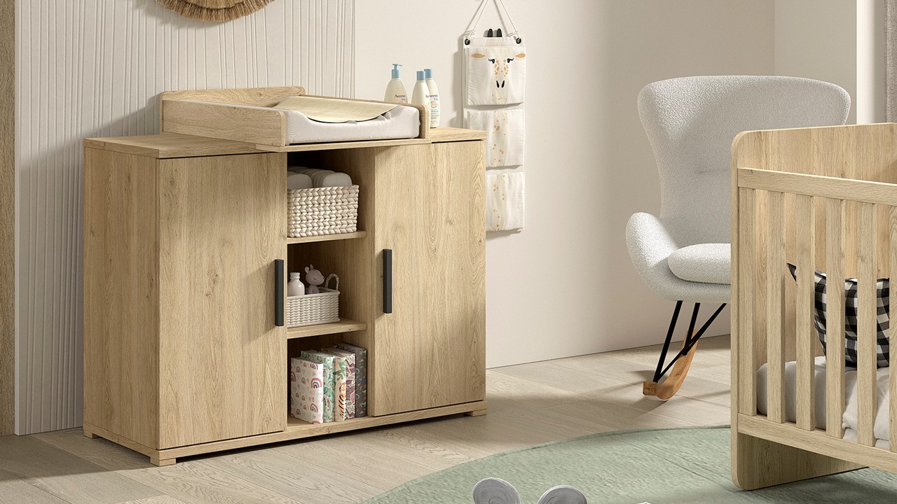 Commode Sam met opzetstuk eik