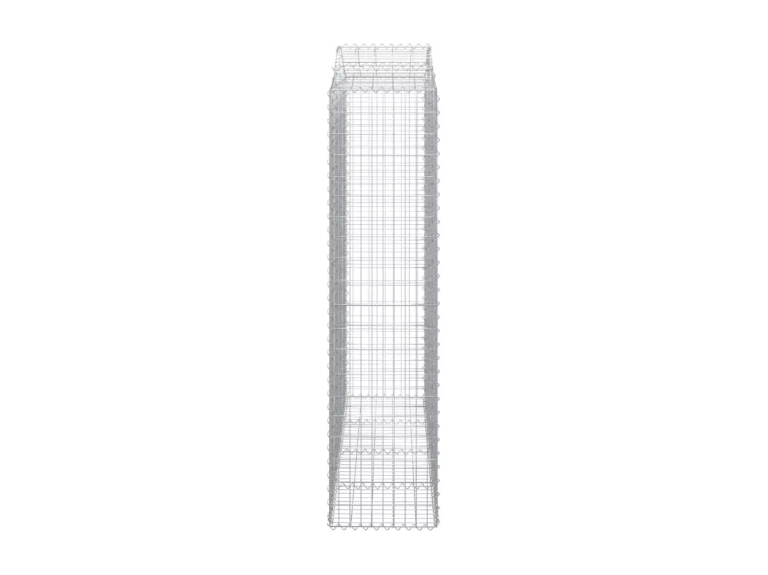 Paniers à gabions arqués 5 pcs 200x50x200-220 Fer galvanisé