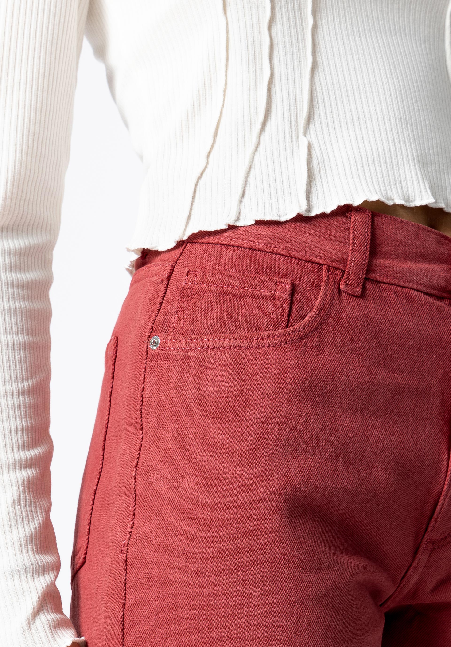 Jeans Taylor Straight Fit Cintura Alta