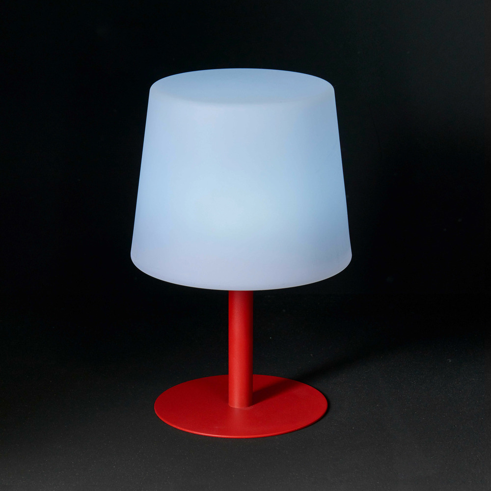 Mini lampe polyéthylène rouge
