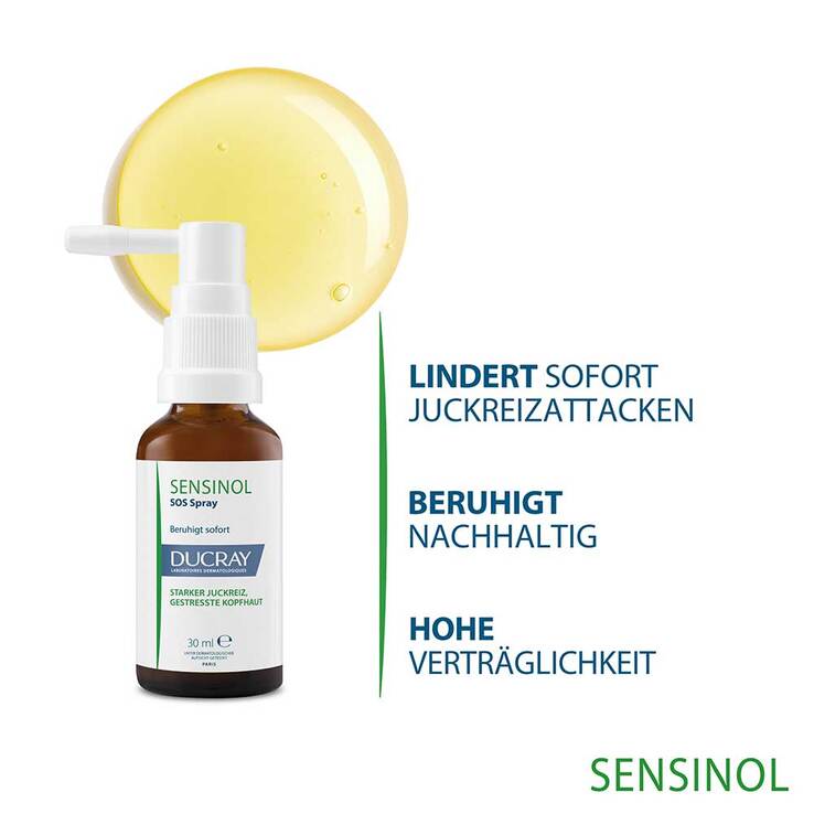 Ducray Sensinol SOS Spray bei Juckreiz, 30 ml