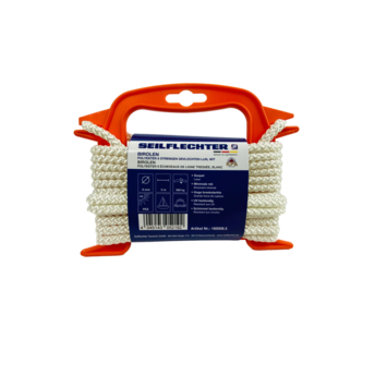 BIROLEN LIJN 8MM 8ST GEVL.POLY WIT 5MTR
