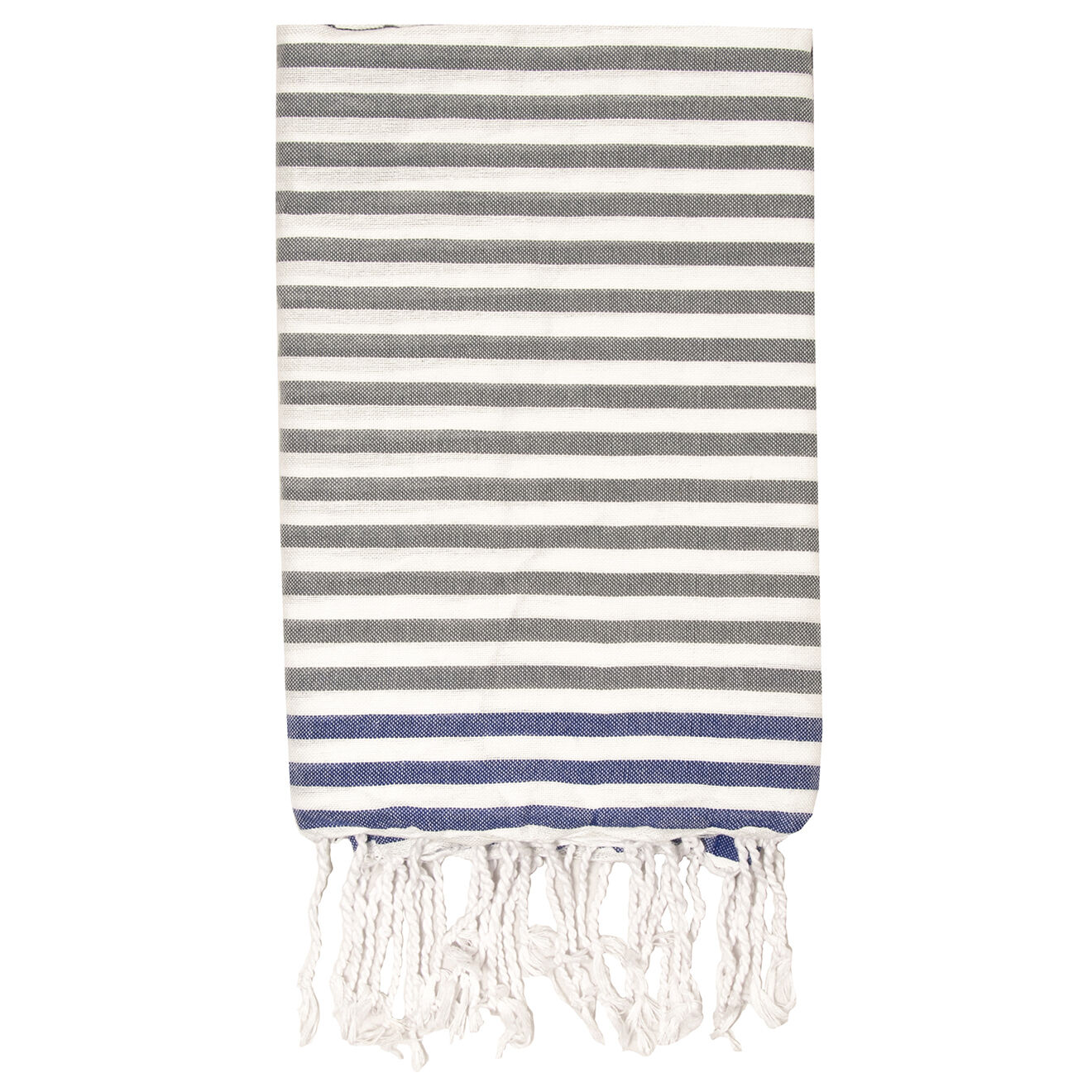 Febronie Fouta Bora Bora gris/bleu grec - 100x200 cm