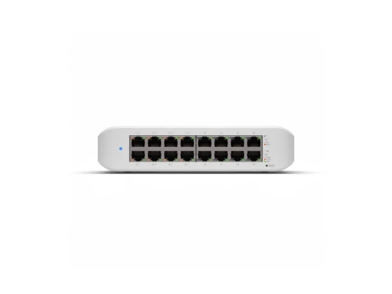 Ubiquiti UniFi Switch Lite USW-Lite-16-POE - Switch - Administreret - 16 x 10/100/1000 (8 PoE ) - desktop, væg-monterbar - PoE  (45 W)