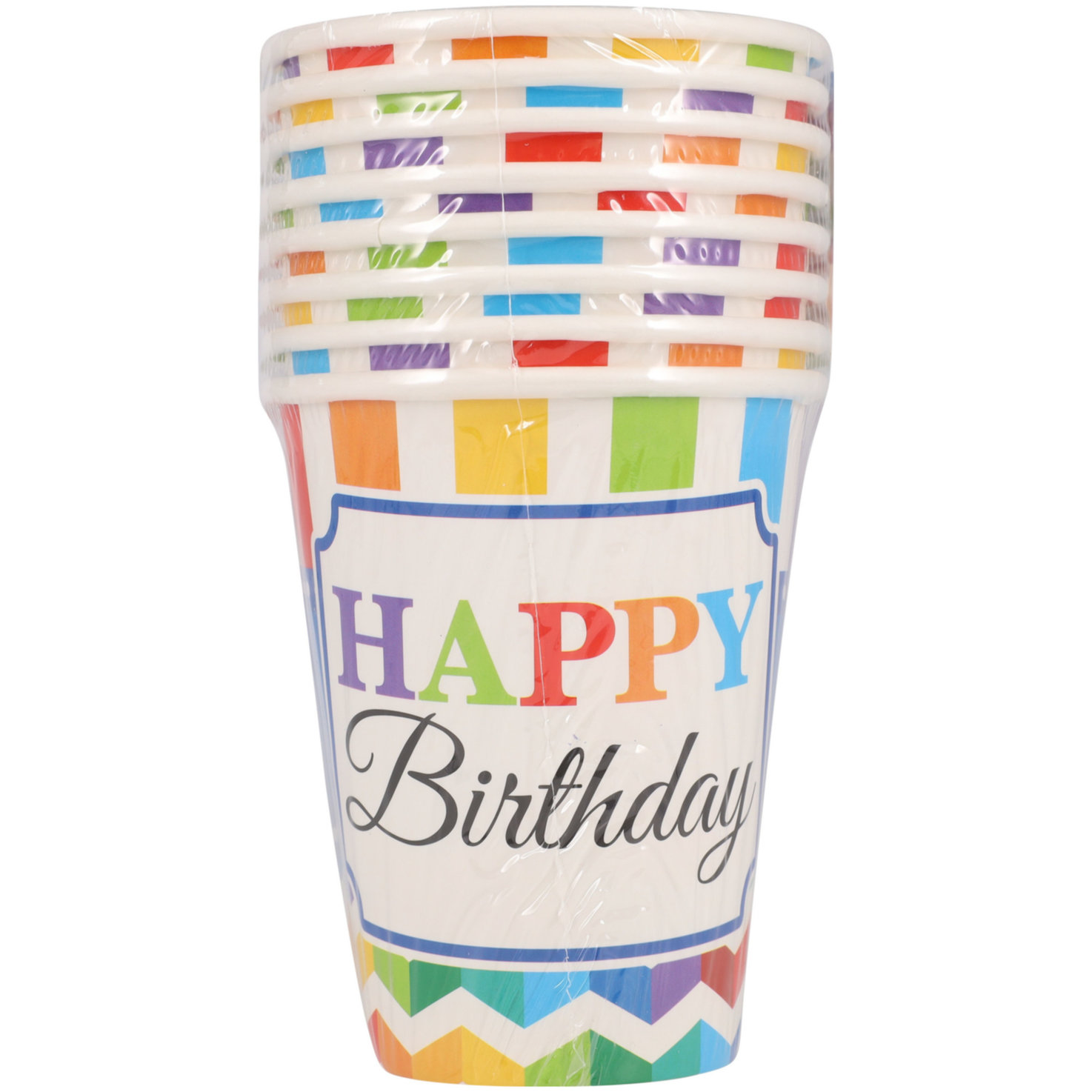 Becher bright Birthday 8 Stück