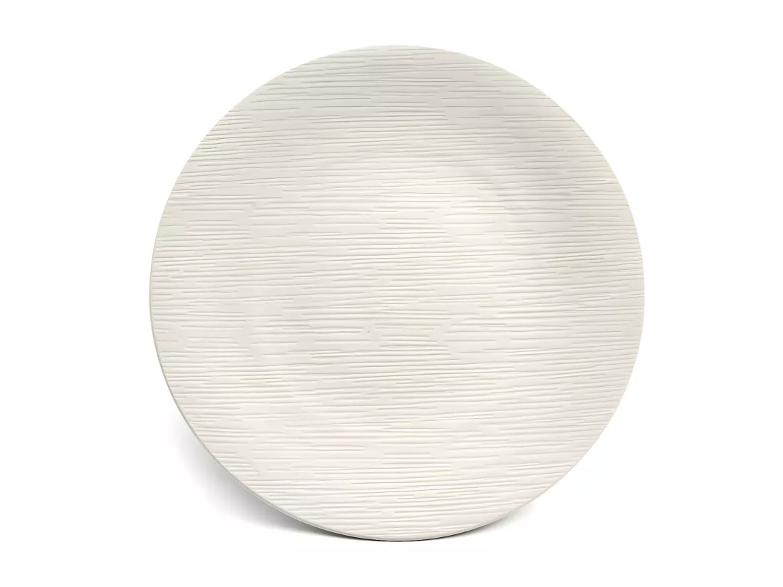 Magma Ivoire - Assiette plate 27 cm (lot de 6)