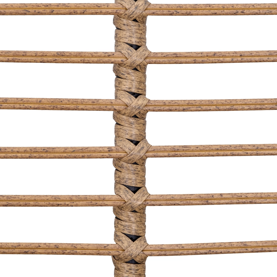 Outsunny Polyrattan Sitzgruppe mit Beistelltisch und Sitzpolstern, 4-teilig Khaki, Beige