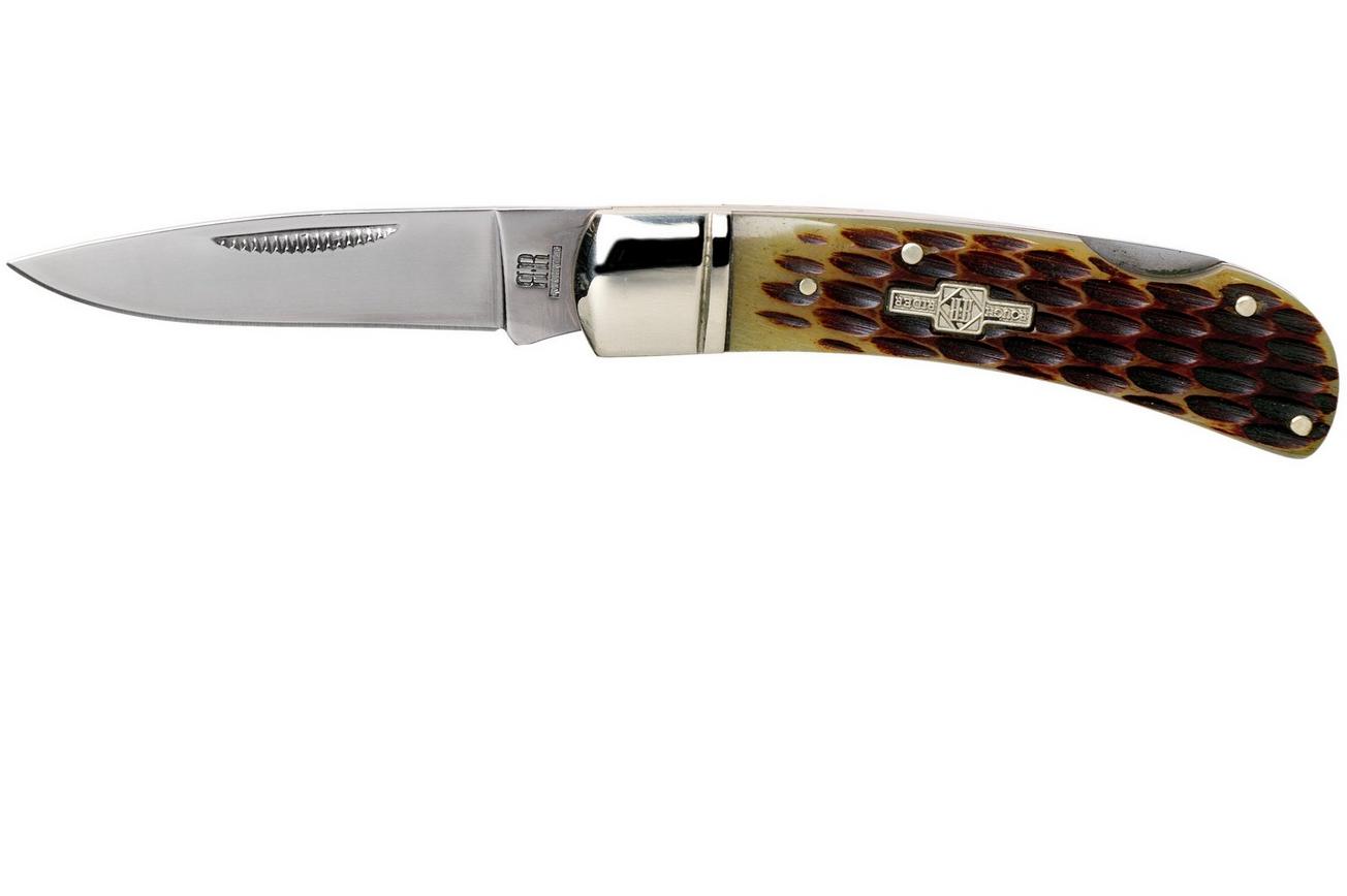 Rough Ryder Lockback Amber Bone RR461 zakmes