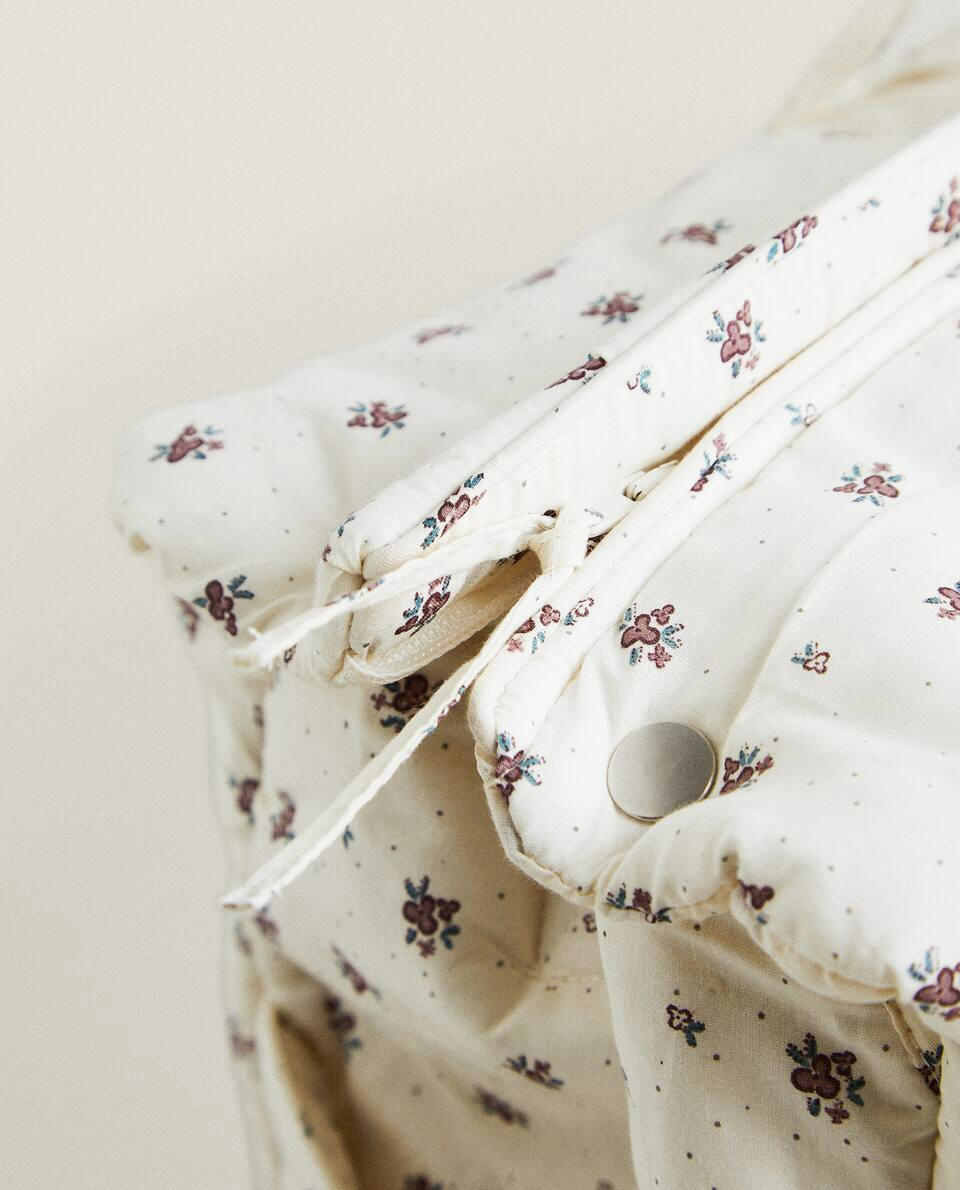 BOLSA DE MATERNIDADE INFANTIL COM ESTAMPA FLORAL