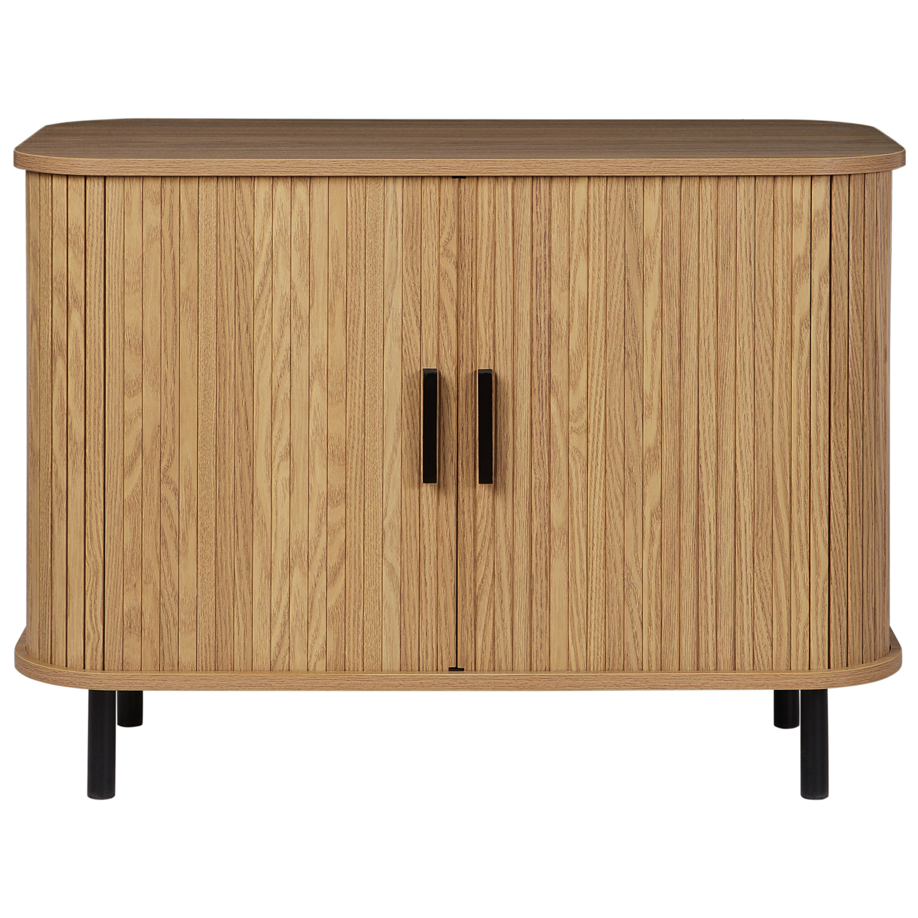 Beliani - BRADLEY - Commode - Lichthout|Zwart - MDF