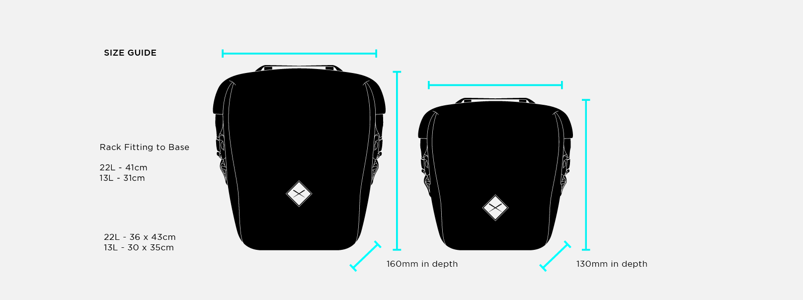 Restrap Pannier Large Achtertas Zwart