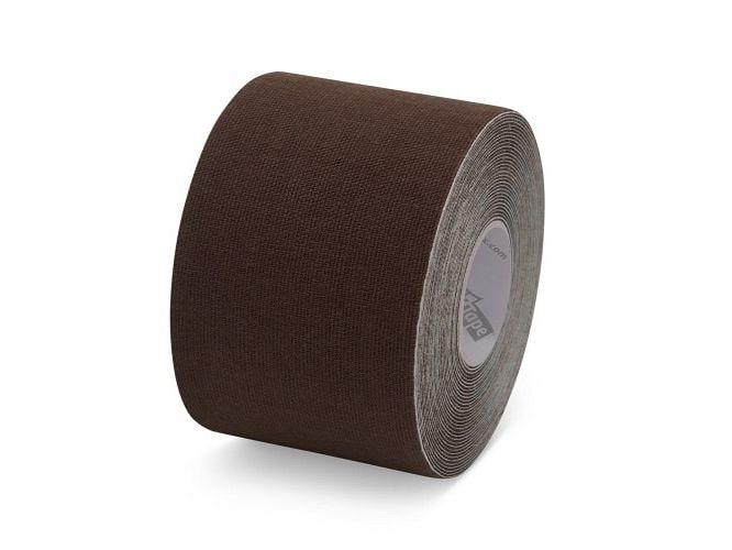 K-Tape My Skin very dark brown 5 cm x 5 m Atmungsaktives Kinesiology Tape für Muskeln und Gelenke